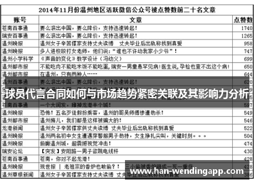 球员代言合同如何与市场趋势紧密关联及其影响力分析 球员代言合同如何与市场趋势紧密关联及其影响力分析